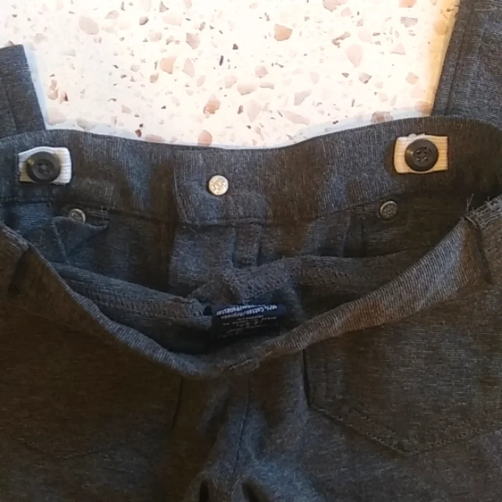 Dark Grey Heather Knit Stretch Jeans | S (6-6X)